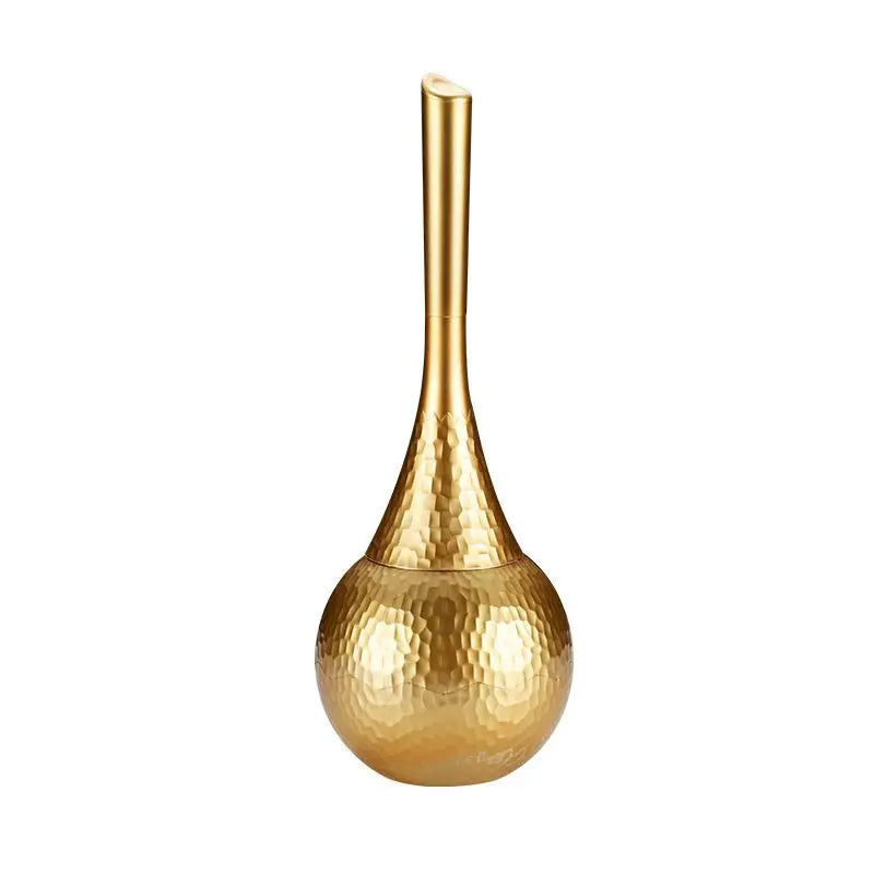 brosse wc or texture martelée base rangement embout flexible grip moderne