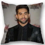 taie d'oreiller carrée 45x45cm moderne motif Kendji Girac imprimé uni côté opaque polyester