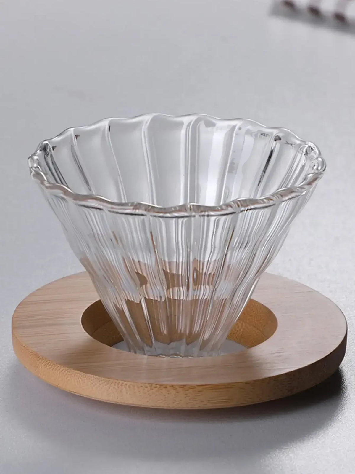 filtre carafe verre rayures verticales moderne ensemble 600ml 300ml transparent