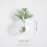 vases verre transparents modernes fleurs sèches minimaliste deco aimants réfrigérateur