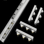 rouleau rideau argenté moderne fixe 8mm 10mm transparent fonctionnel deux pièces