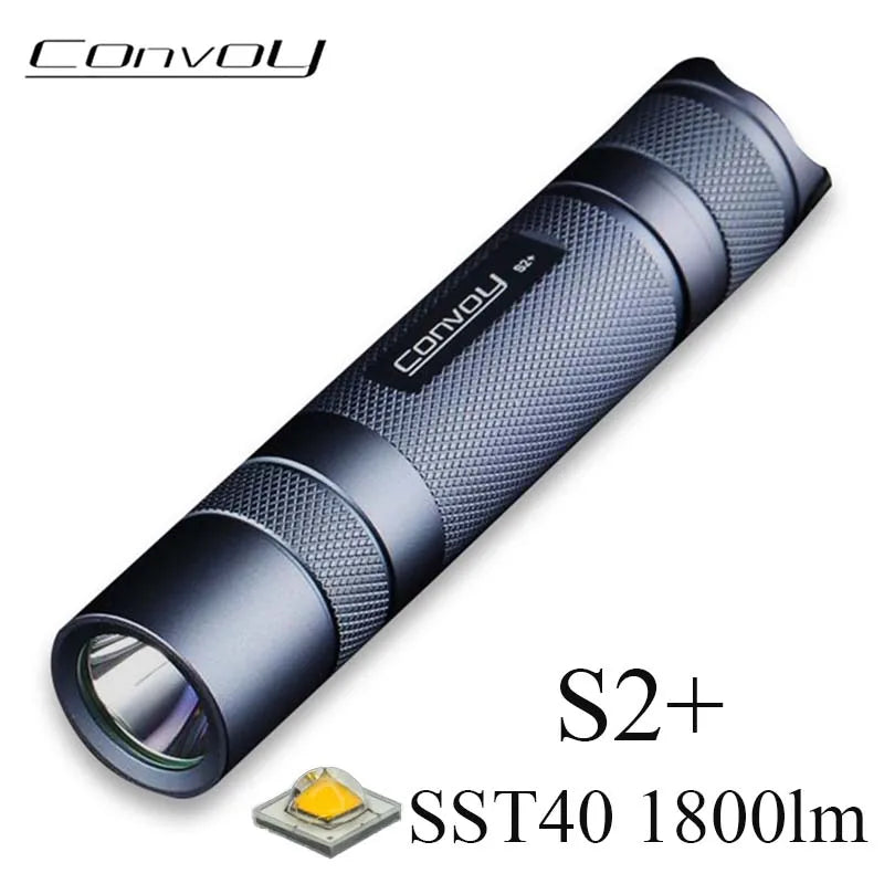 lampe poche sportive 1800lm led gris métallisé texture brossée résistance chocs cordelette moderne compact