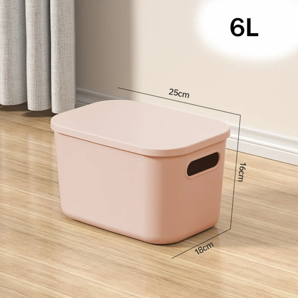boîtes rangement empilables boîte rose clair blanc modernes minimalistes poignées plastique