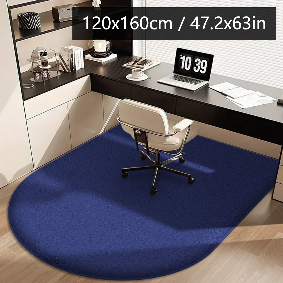 tapis sol noir points blancs moderne adhésif intérieur salon chambre cuisine salle bain polyester