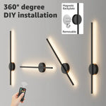 Applique murale LED rechargeable sans fil en couleur rouge