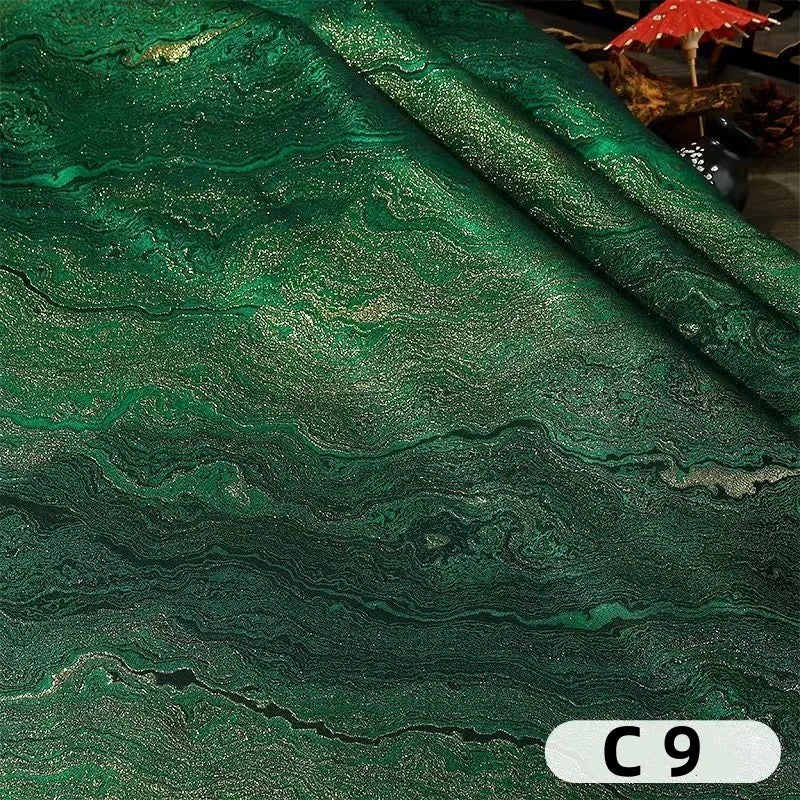 tissu polyester marbré brillant moderne élégant bleu vert rouge marron noir rideau jupe décoration