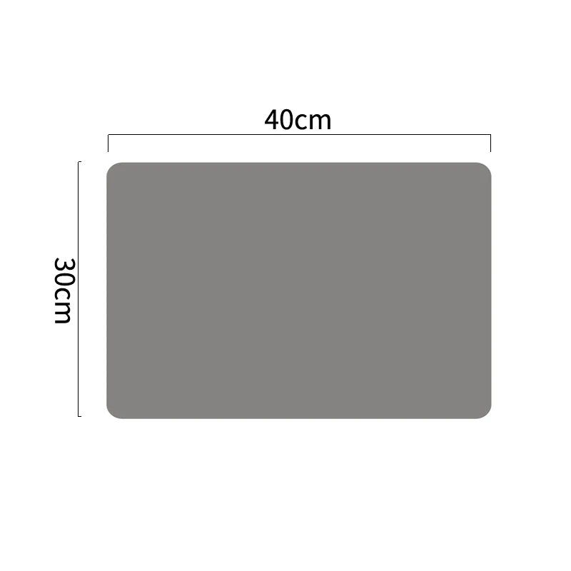 tapis table silicone bleu gris jaune vert uni minimaliste antidérapant isolant thermique