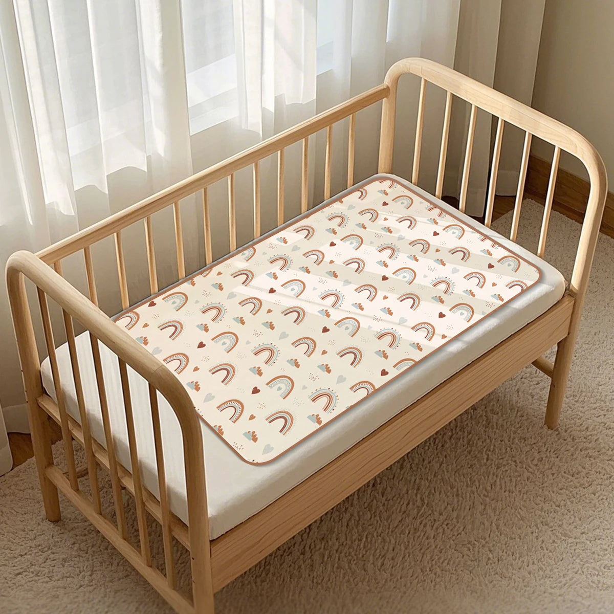 coussinets anti urine imperméables lavables tapis d'urine protection lit enfant ans imprimé animaux motifs