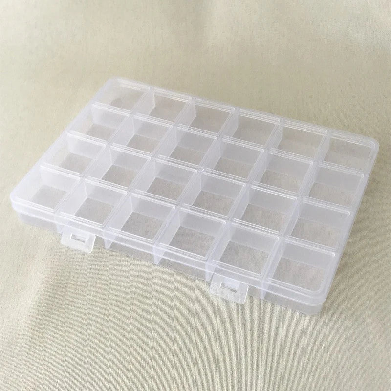 boîte rangement bijoux transparente poignées empilable organisation pratique accessoires rangement robuste plastiquevue clairecompacte