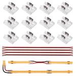 connecteurs led transparents 8mm 10mm ip20 moderne non étanche 12 pièces