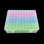 boîtes rangement transparentes couleurs multiples compartiments poignées modernes bijoux stockage artisanat