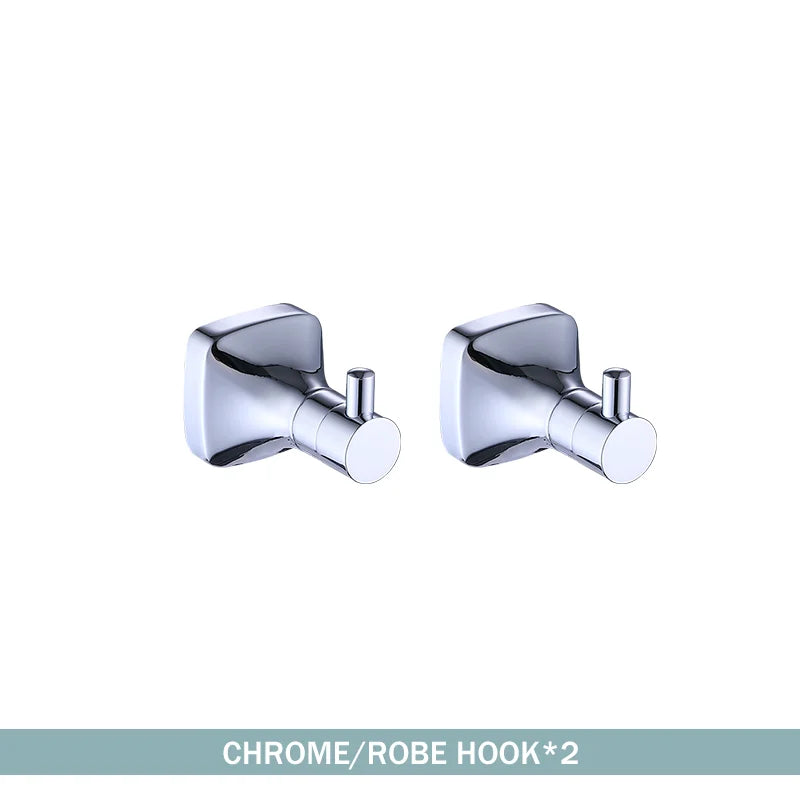 porte serviettes mural chrome vis fixations moderne salle bains accessoire métal lisse
