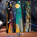 peinture l'huile paysage moderne toile abstraite kit débutant adultes crafts suppléments