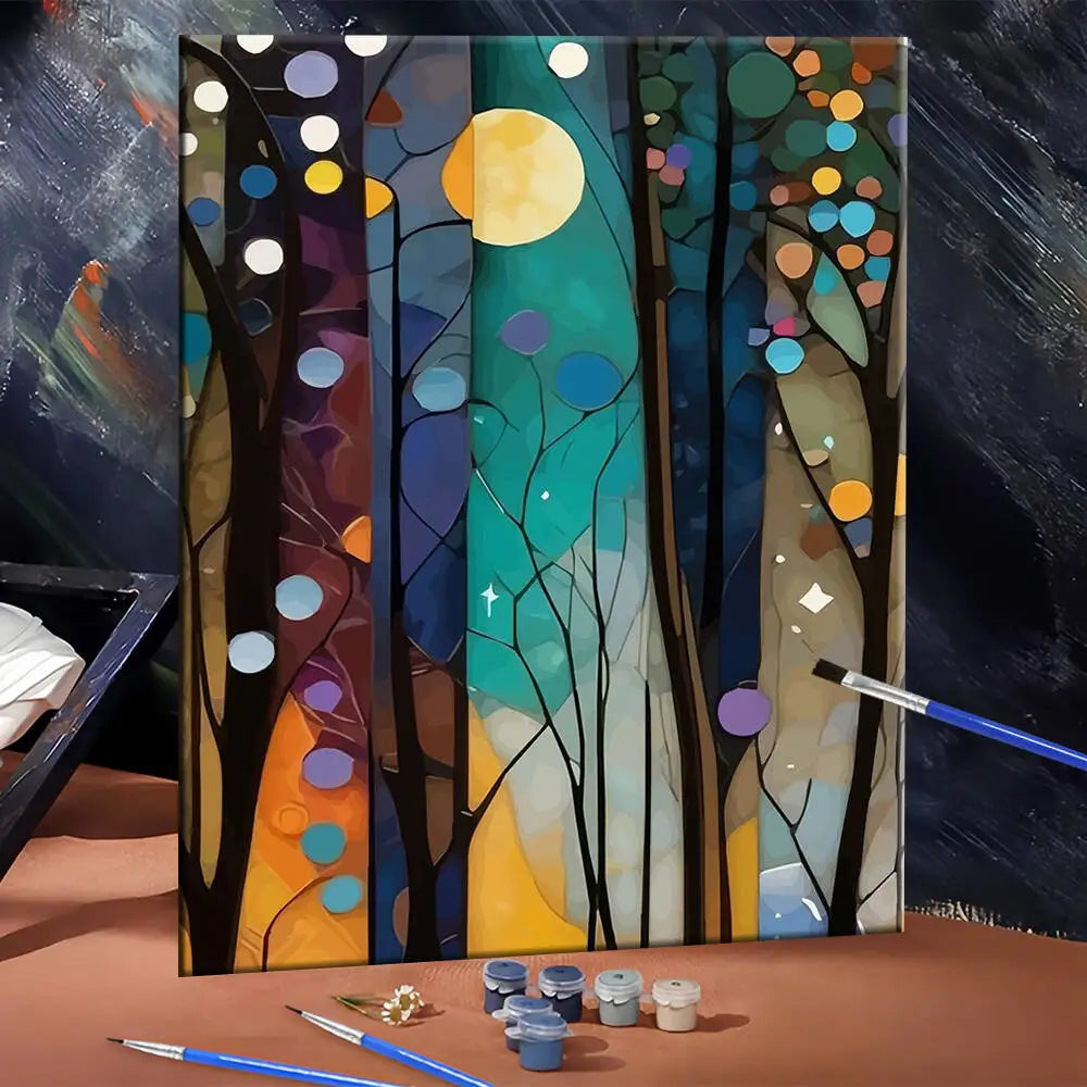peinture l'huile paysage moderne toile abstraite kit débutant adultes crafts suppléments