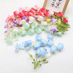 guirlande fleurs artificielles violet rouge bleu blanc modernes décoration intérieure mariage fêtes DIY craft