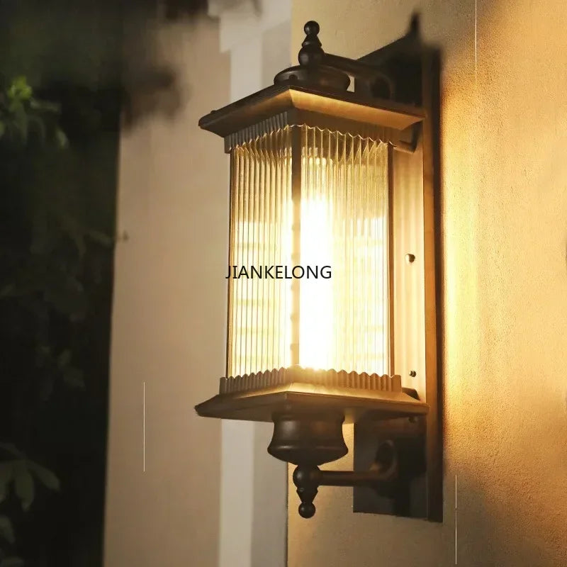 lampe murale vintage noire éclairage quotidien classique texture métallique finition lisse étanche led 90