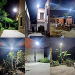 éclairage solaire led moderne détecteur mouvement télécommande batterie lithiumextérieur jardin