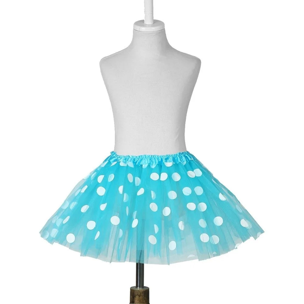 jupe tutu points classique couleur rose bleu orange violet translucide élastique femme junior été