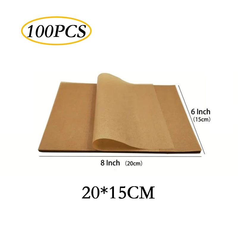 papier cuisson marron clair 8x12 16x12 16x16 feuilles antiadhésives écologiques