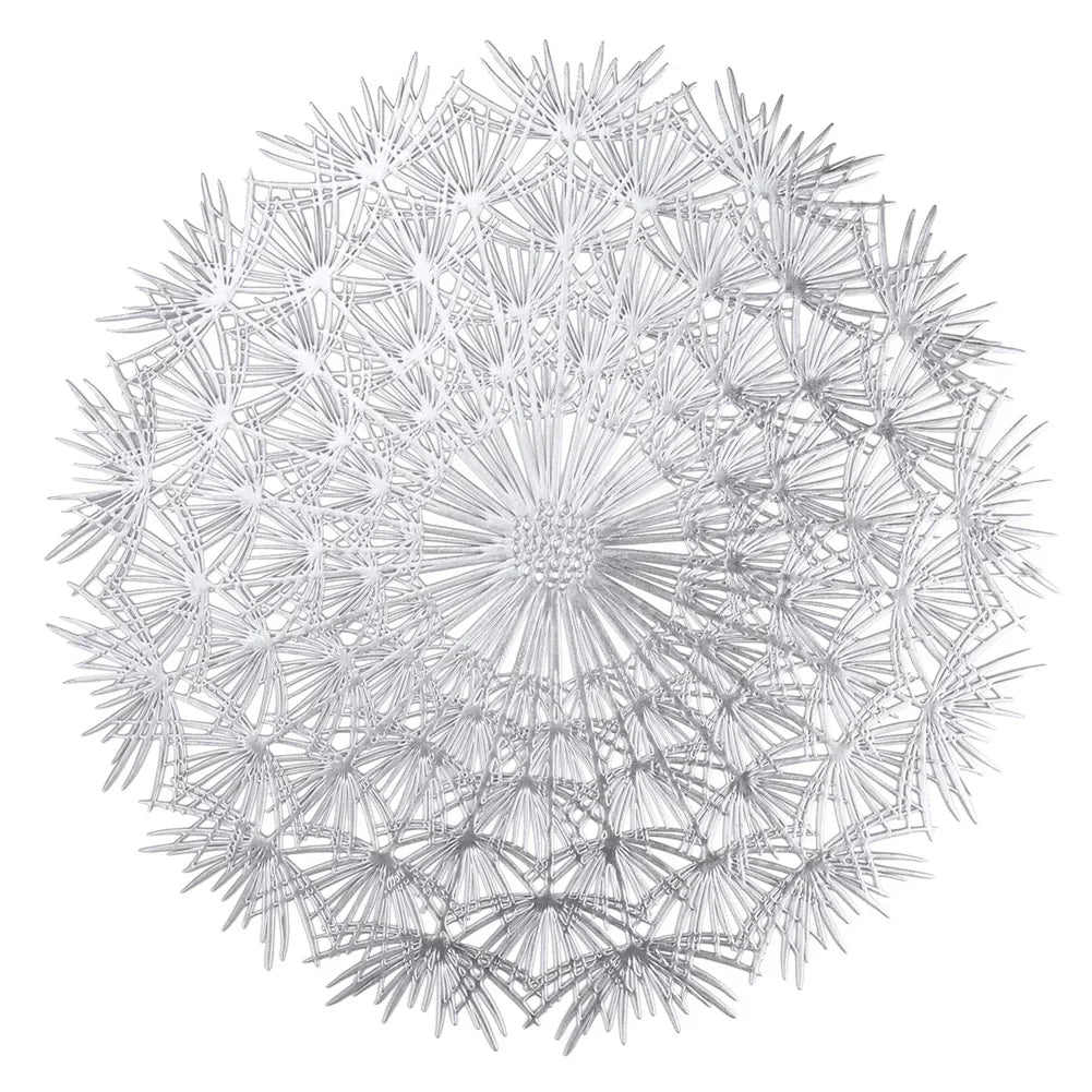 placemats dorés floral ajouré moderne respectueux environnement opaques variété tailles