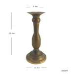 bougeoirs classiques bronze finement sculptés décoration maison vintage élégants fixations