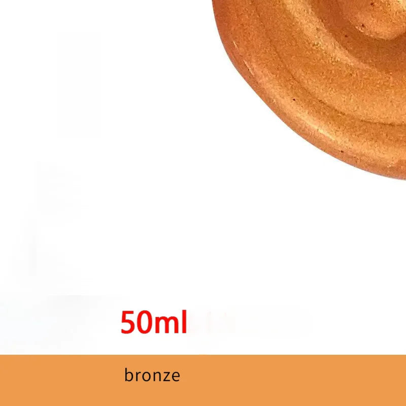 peinture acrylique dorée brillante effet métallique moderne 50ml 100ml bouteille pinceau bocal