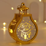 Lampe décorative islamique ornement lune étoile artisanale noire blanche İslam festivités