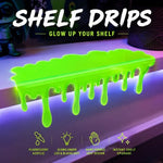 étagère moderne plastique vert fluo gouttes respectueux environnement 12 16 inches
