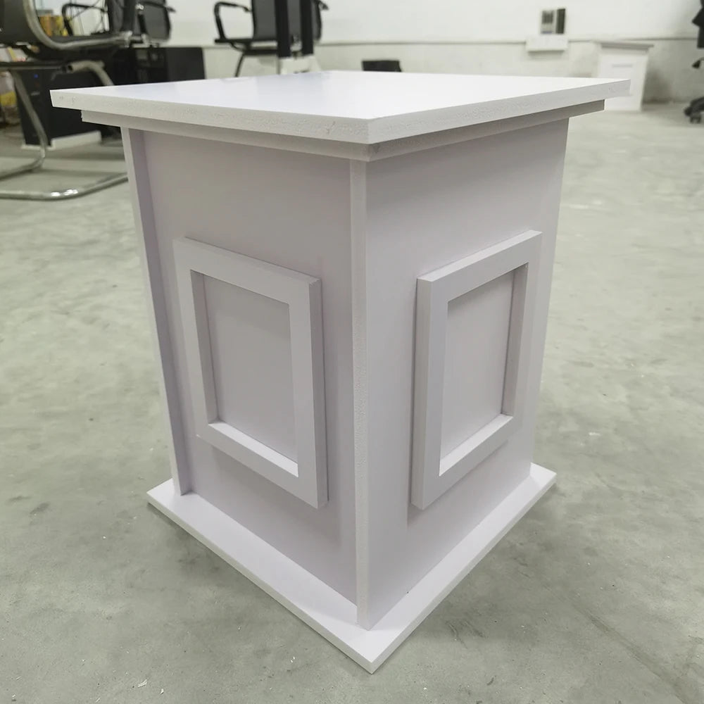 stand décoration blanc moderne mariage rangée colonne panneaux vertical horizontal
