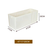 boîtes rangement tissu beige moderne opaques étroites longues sous lit chambre salon buanderie