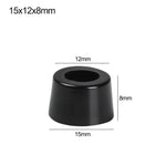 pieds meubles noirs ronds lisses modernes 10 pièces différentes tailles