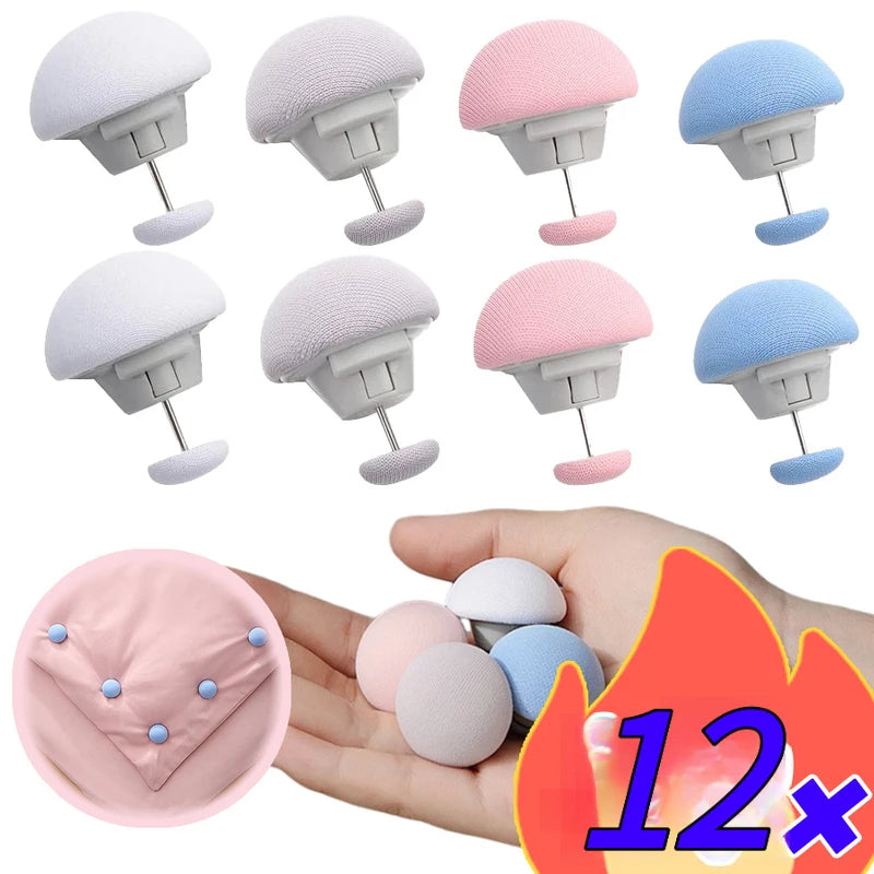 boutons lit moderne antidérapants tissu rose gris bleu fixateurs couette boîtes rangement