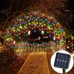 guirlande lumineuse led multicolore moderne clips solaire extérieure 162led 7m