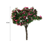 miniatures résine arbres feuilles fleurs vert jaune rose blanc paysage décoratif simulationextérieur