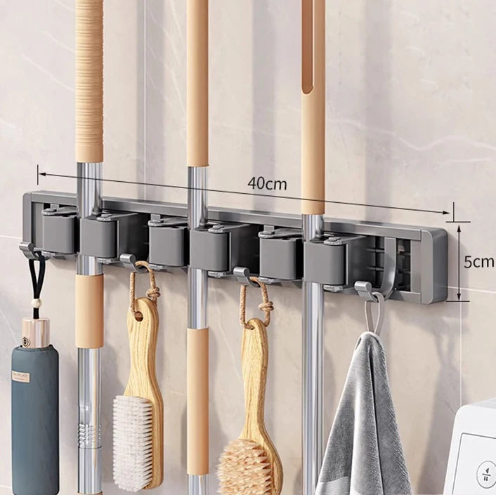 organisateur nettoyage mural multi outils respectueux environnement aluminium moderne