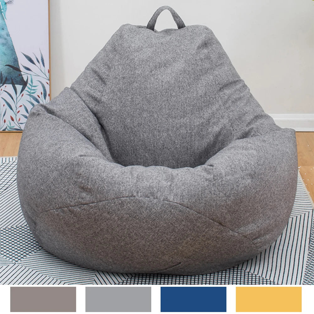 coussin sol gris uni moderne poche taille xl sans remplissage