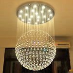 suspension lumineuse moderne cristal transparente 4000k 3000k 6000k
