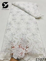 tissu dentelle bleu clair rose fleurs motifs floraux élégant dorées occasion partie