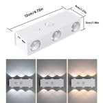 lampe murale led motion sensor charge usb blanc aimants tactile adjustable infinite dimming moderne