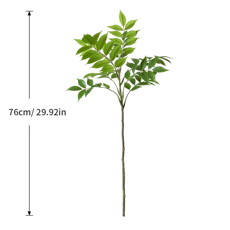 plantes artificielles arbres feuilles vertes decoration jardin maisonextérieur tronc central grandes feuilles tropicales