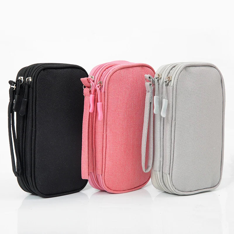 sac main rose pratique toile épaisse réutilisable moderne respectueux environnement chargeur câble usb adaptateur