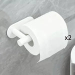 porte papier adhésif plastique blanc moderne salle bains papier toilette hygiénique étanche