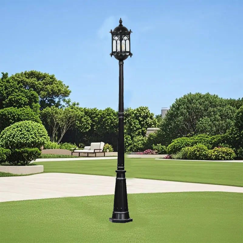 lanterne vintage extérieure fer ip65 led noir bronze classique