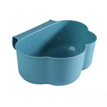 bac légumes moderne plastique respectueux l'environnement bleu orange beige opaque adhésif 23x18x9cm