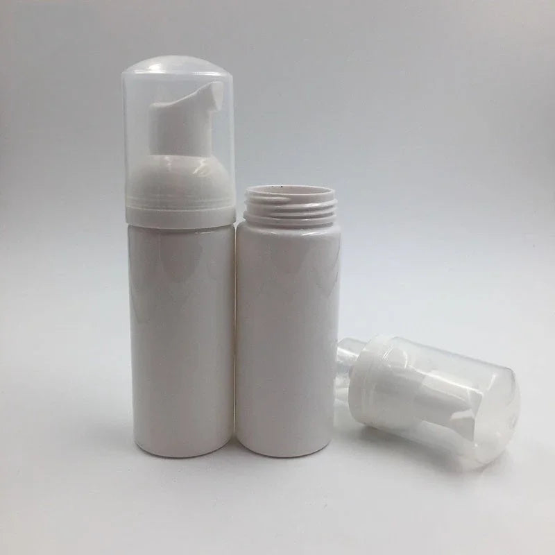 bouteilles mousse transparentes blanches pompe 30ml 50ml 60ml 100ml 150ml 200ml rechargeables cosmétiques
