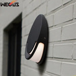 applique murale led moderne étanche gris foncé mat extérieur facile occlusion água