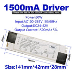 driver led 30w 40w 50w 700ma 1050ma 1200ma 1500ma ac dc moderne