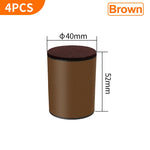support meubles acier noir protecteur sol anti rayure adhésif 3m