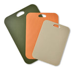 planche découper rectangulaire pp vert moderne poignées intégrées respectueuse environnement qualité alimentaire