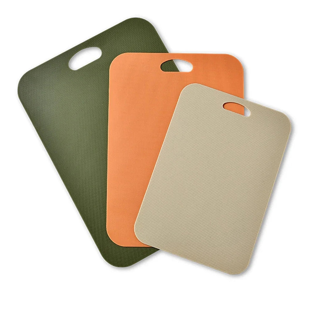 planche découper rectangulaire pp vert moderne poignées intégrées respectueuse environnement qualité alimentaire